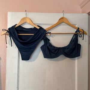 Abercrombie & Fitch Navy Bikini Set
